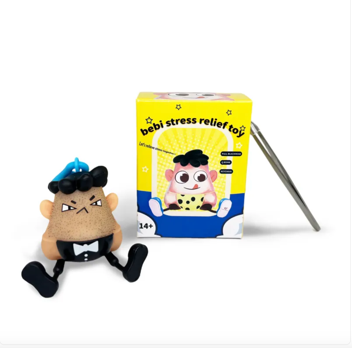 Funny Stress Relief Squeeze Toy – Cute PVC Venting Fidget Ball | Multiple Characters & Colors