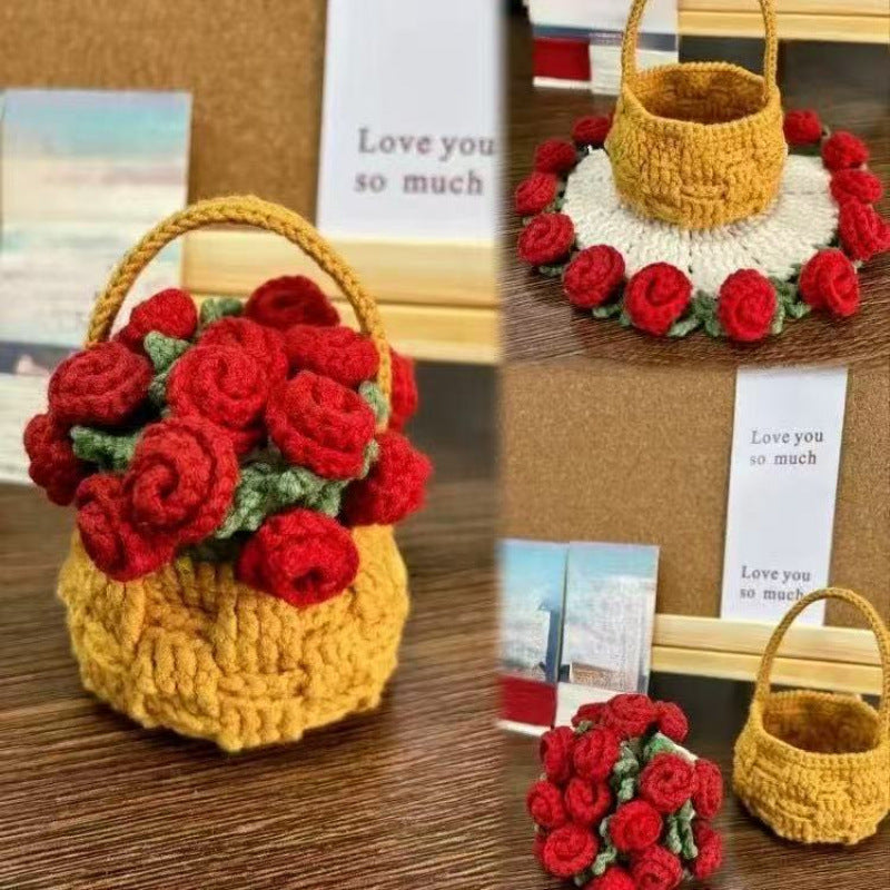 Crochet DIY Kit: Create Stunning Rose Coasters Today!