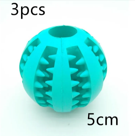 Interactive Slow Feeder Dog Ball – Non-Toxic Rubber Treat Dispensing Toy for Dental Health &amp; Mental Stimulation