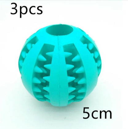 Interactive Slow Feeder Dog Ball – Non-Toxic Rubber Treat Dispensing Toy for Dental Health &amp; Mental Stimulation