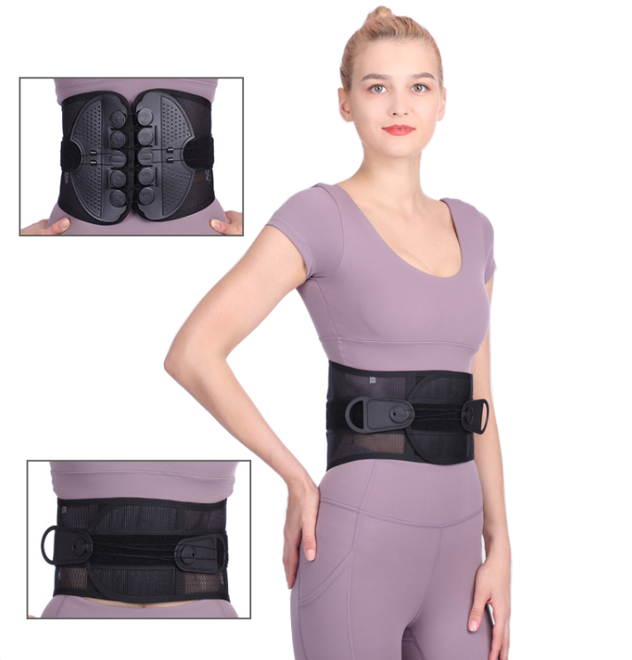 Double Pull Lumbar Support Belt – Adjustable Back Brace for Lower Back Pain Relief & Posture Support