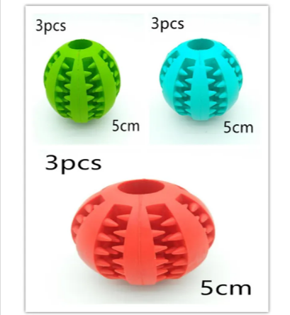 Interactive Slow Feeder Dog Ball – Non-Toxic Rubber Treat Dispensing Toy for Dental Health &amp; Mental Stimulation