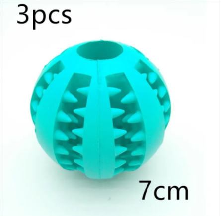 Interactive Slow Feeder Dog Ball – Non-Toxic Rubber Treat Dispensing Toy for Dental Health &amp; Mental Stimulation