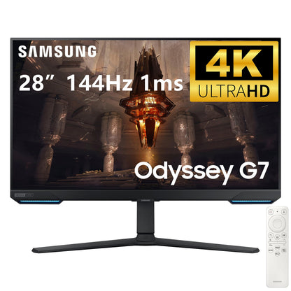 Samsung Odyssey G70B 28" 4K UHD Gaming Monitor – 144Hz, 1ms, IPS, HDR400, G-Sync &amp; Wi-Fi
