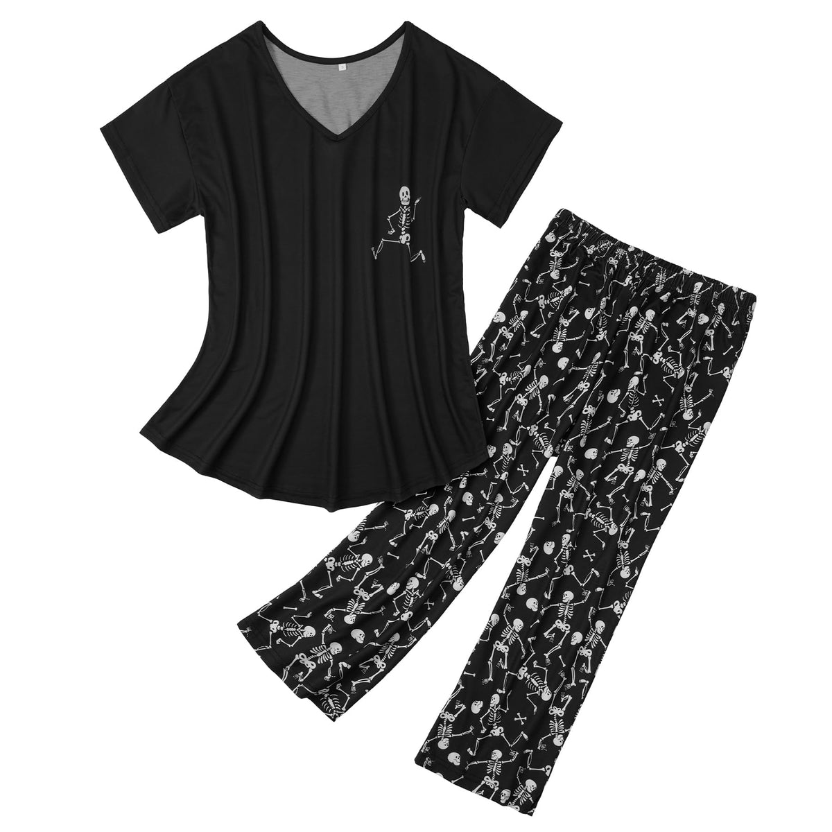 Zando Soft Comfy Women's Halloween Pajama Set