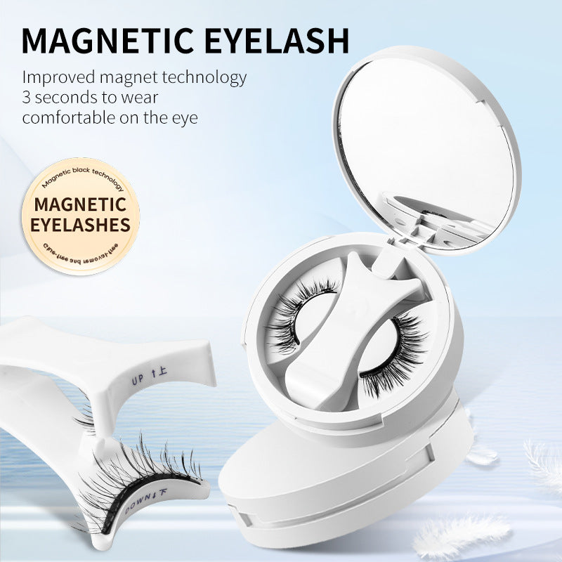 Magnetic False Eyelashes Set with Applicator &amp; Storage Box – Glue-Free, Reusable &amp; Natural Look