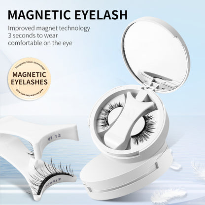 Magnetic False Eyelashes Set with Applicator &amp; Storage Box – Glue-Free, Reusable &amp; Natural Look